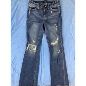 Judy Blue Women's Boot Cut Jeans - Distressed Blue